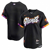 Men's San Francisco Giants Blank Anthracite 2025 City Connect Limited Stitched Jersey Dzhi,baseball caps,new era cap wholesale,wholesale hats